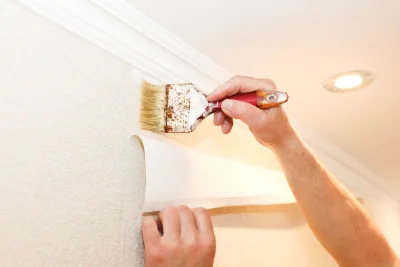 Pose de papier peint à Olley — revêtements muraux et toiles de verre